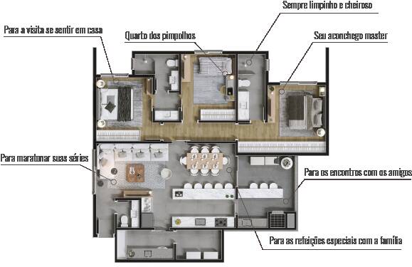 Apartamento à venda e aluguel com 3 quartos, 122m² - Foto 2